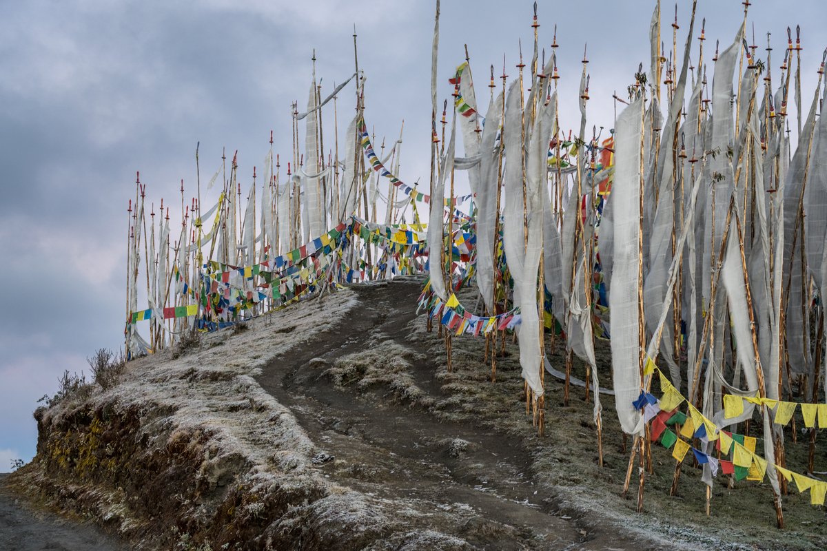 Chelela Pass prayer flags